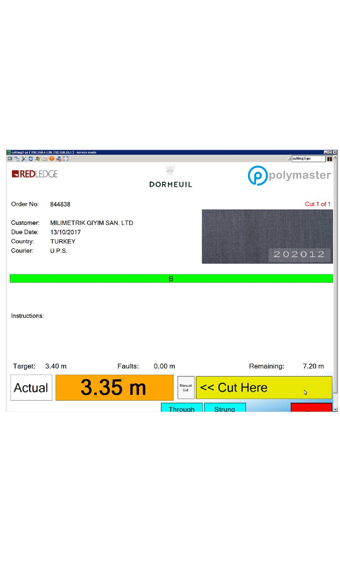 Fabric Cut Length Software